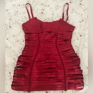Red Lingerie Bandage Dress